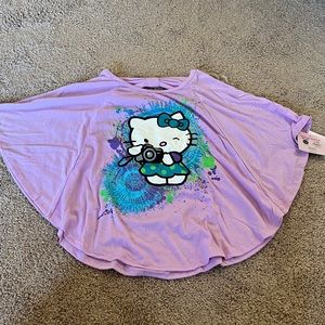 Hello Kitty bat wing top XL girls top